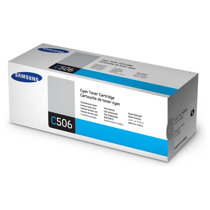Samsung Cartucho de Tóner Original CLT-C506L Alta Capacidad Cian 3500 páginas Impresoras CLP-680ND/DW CLX-6260ND/FD/FR/FW 1