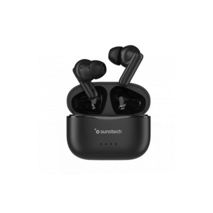 Auriculares Bluetooth Sunstech WAVEPODSBK con estuche de carga/ Autonomía 4.5h/ Negros 1