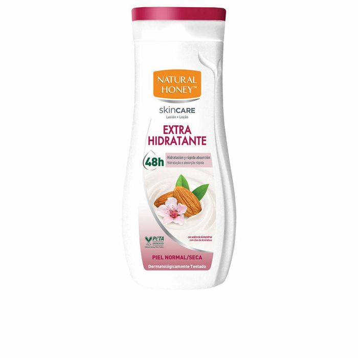 Natural Honey .y00357 Aceite Almendras Dulces Loción Extra Hidratante Corporal 48h con Miel para Piel Seca/Normal 330 ml