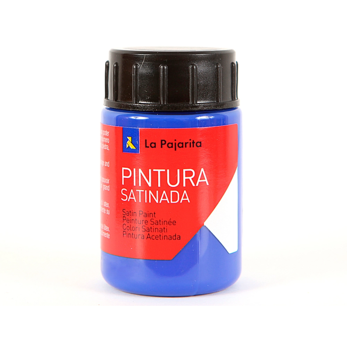 La Pajarita Pintura Látex Azul Ultramar Satinado 35 ml Acabado Mate Para Madera, Papel, Piedra, Ladrillo, Estuco, Cemento Ideal Manualidades 1