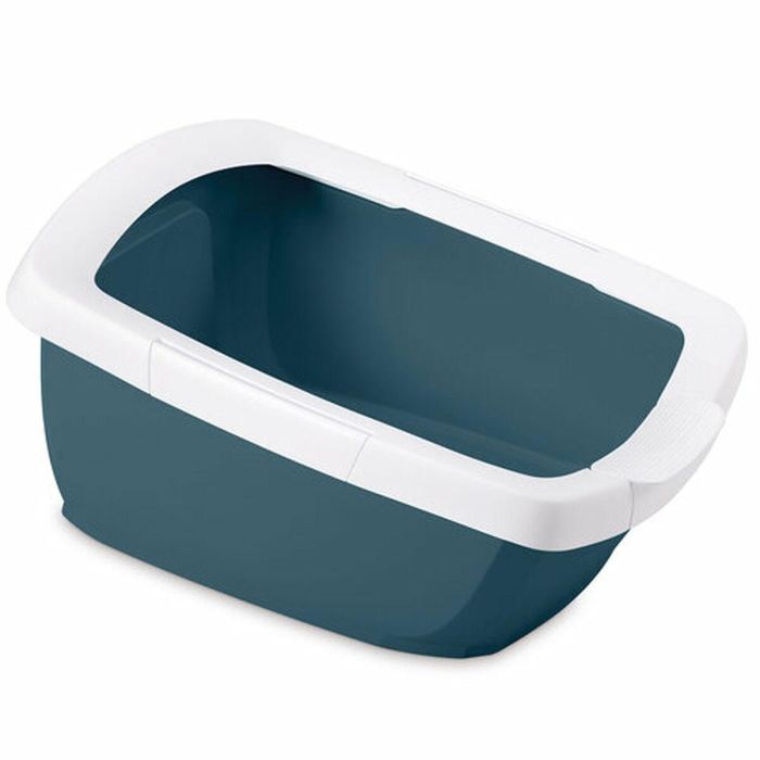 Arenero para Gatos IMAC Azul Blanco 62 x 33 x 49,5 cm 1