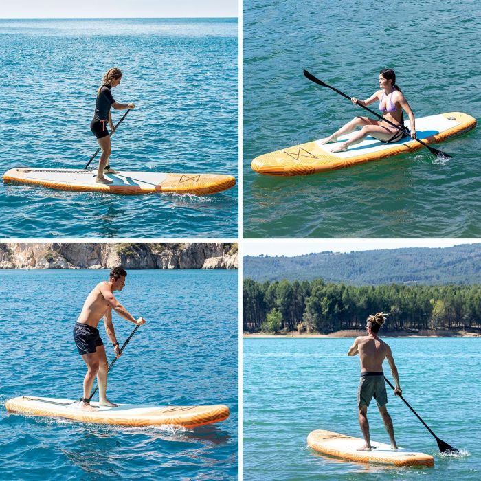 Tabla de Paddle Surf Hinchable 2 en 1 con Asiento y Accesorios Siros InnovaGoods 10'5" 320 cm 7 Tabla de Paddle Surf Hinchable 2 en 1 con Asiento y Accesorios Siros InnovaGoods 10'5" 320 cm 7