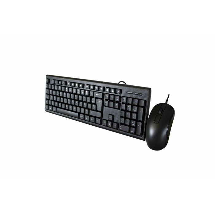 Teclado y Ratón CoolBox Negro Qwerty Español 1 Teclado y Ratón CoolBox Negro Qwerty Español 1