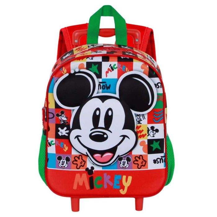 Disney Mickey Mouse Mochila 3D con Ruedas Pequeña Mood Multicolor - 7L, 25x30 cm 1 Disney Mickey Mouse Mochila 3D con Ruedas Pequeña Mood Multicolor - 7L, 25x30 cm 1