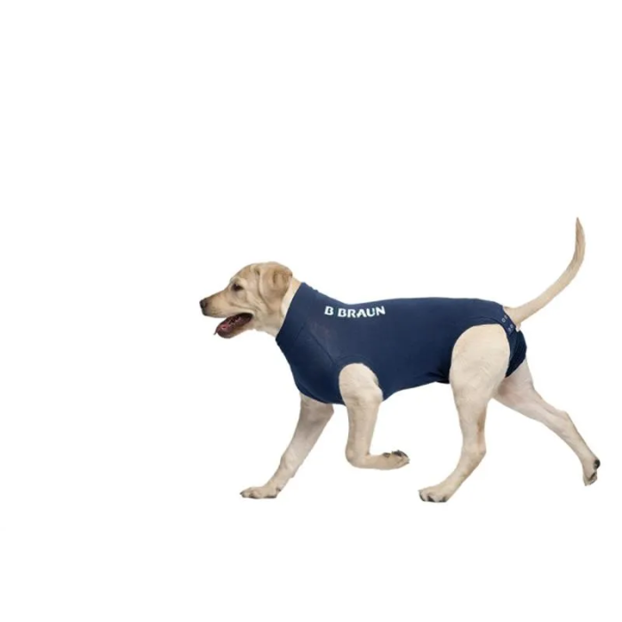 Camiseta Protectora Para Perro M 55 cm Azul Braun