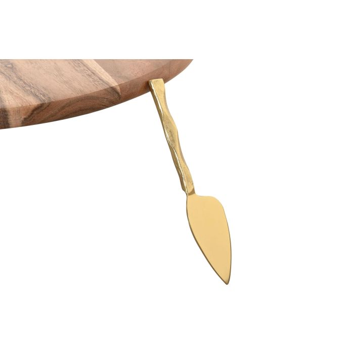 Tabla Cortar Moderno DKD Home Decor Dorado Natural 45 x 1.5 x 45 cm Set de 4 4 Tabla Cortar Moderno DKD Home Decor Dorado Natural 45 x 1.5 x 45 cm Set de 4 4