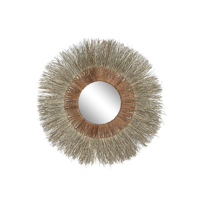 Espejo Tropical DKD Home Decor Natural Marron 17 x 130 x 130 cm Espejo Tropical DKD Home Decor Natural Marron 17 x 130 x 130 cm