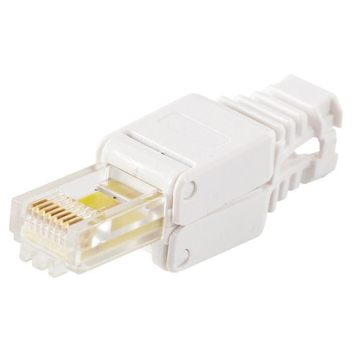 LOGON PROFESSIONAL Conector Modular RJ45 CAT5e UTP (Sin Blindaje) Sin Herramientas para Cables de Red - Pack de 10 Unidades 1