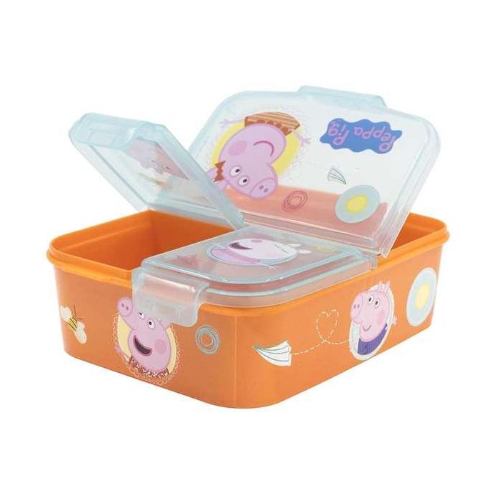 Sandwichera peppa pig core con multiples compartimentos 17x14x7 cm 3 Sandwichera peppa pig core con multiples compartimentos 17x14x7 cm 3