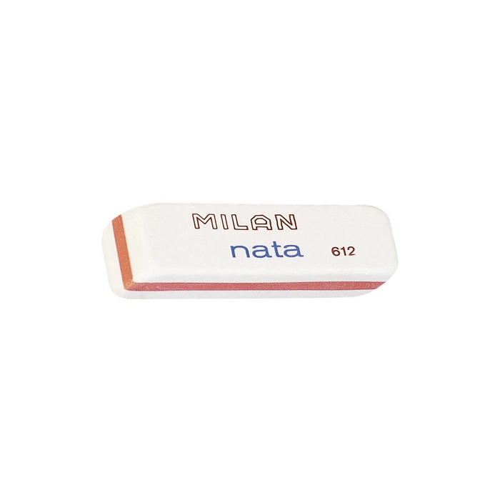 Milan Goma de borrar 612 Nata® Plástico Blanca Bisealad, Suave y Versátil para Lápiz, No Daña el Papel, 7.8 x 2.3 x 1.2 cm 0 Milan Goma de borrar 612 Nata® Plástico Blanca Bisealad, Suave y Versátil para Lápiz, No Daña el Papel, 7.8 x 2.3 x 1.2 cm 0