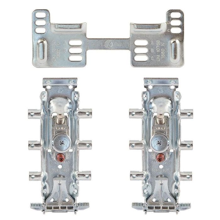 Italiana Ferramenta Libra H2 Kit Colgador Oculto Regulable con Placa WP2 Zincado Antidescolgamiento 150kg Muebles Cocina.