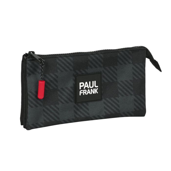 Portatodo Triple Paul Frank Campers Negro (22 x 12 x 3 cm) 2 Portatodo Triple Paul Frank Campers Negro (22 x 12 x 3 cm) 2