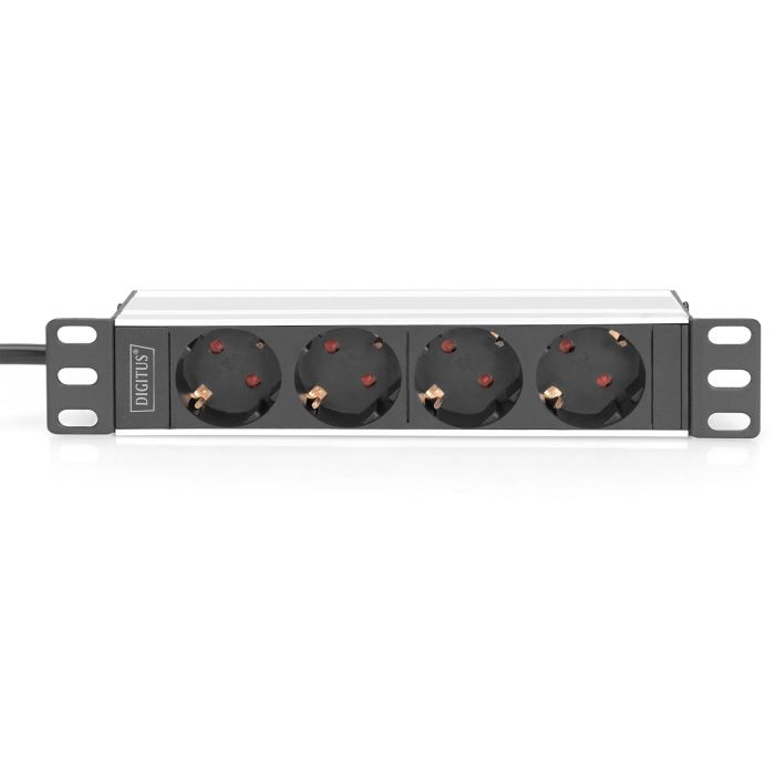 DIGITUS 10" Steckdosenleiste Aluprofil. 4fach Schutzkontakt 1 DIGITUS 10" Steckdosenleiste Aluprofil. 4fach Schutzkontakt 1