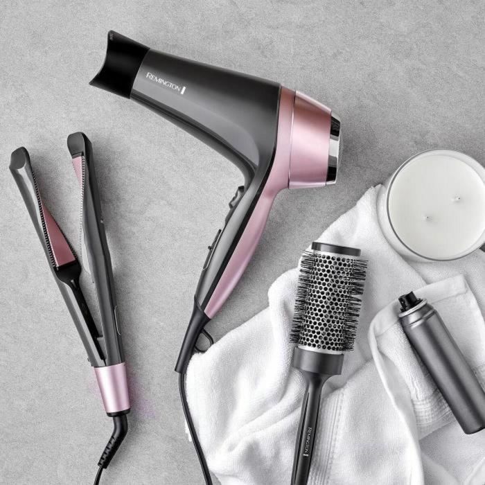 Set de peluquería Remington D5706, secador de pelo iónico Curl Confidence 2200W, cepillo de 45 mm, rejilla de cerámica, ligero, silencioso 3 Set de peluquería Remington D5706, secador de pelo iónico Curl Confidence 2200W, cepillo de 45 mm, rejilla de cerámica, ligero, silencioso 3