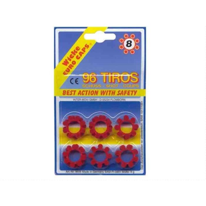 Fulminantes 12 aros de 8 tiros blister Fulminantes 12 aros de 8 tiros blister