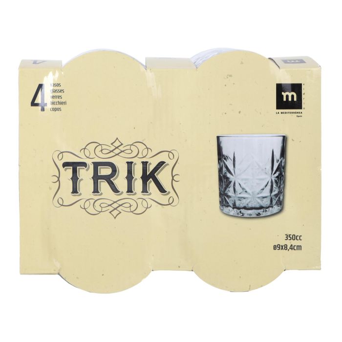 Set 4 Vasos Trik 350 ml - Inde (12 Cajas) 3 Set 4 Vasos Trik 350 ml - Inde (12 Cajas) 3