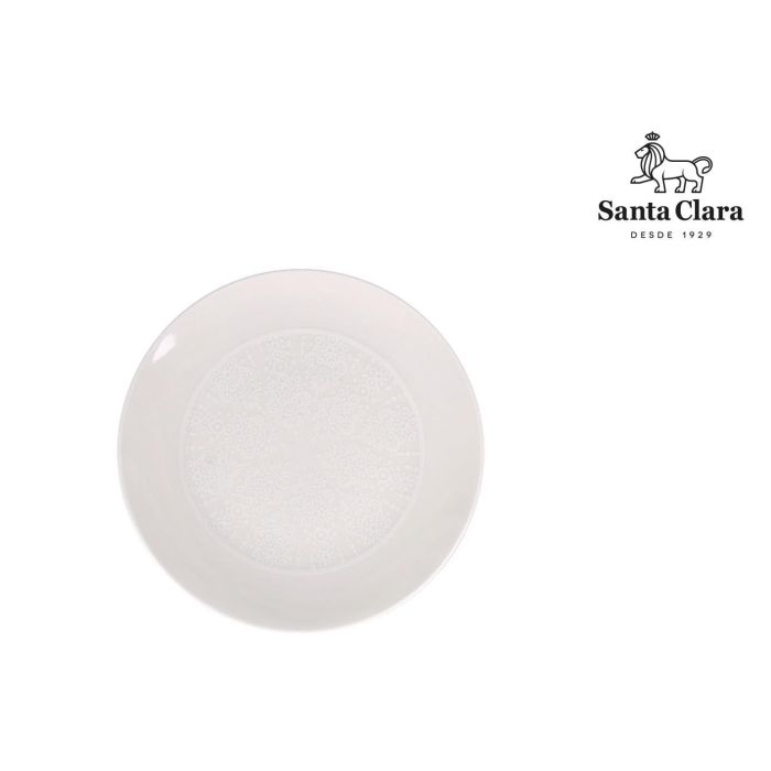 Plato Postre Coruña 19 cm Porcelana Ivory Santa Clara - Lavavajillas y Microondas (6 Unidades) Plato Postre Coruña 19 cm Porcelana Ivory Santa Clara - Lavavajillas y Microondas (6 Unidades)