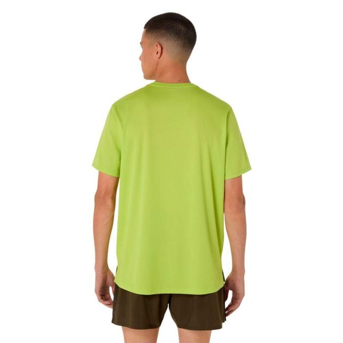 Camiseta de Manga Corta Hombre Asics Core Verde limón 44 2/3 3