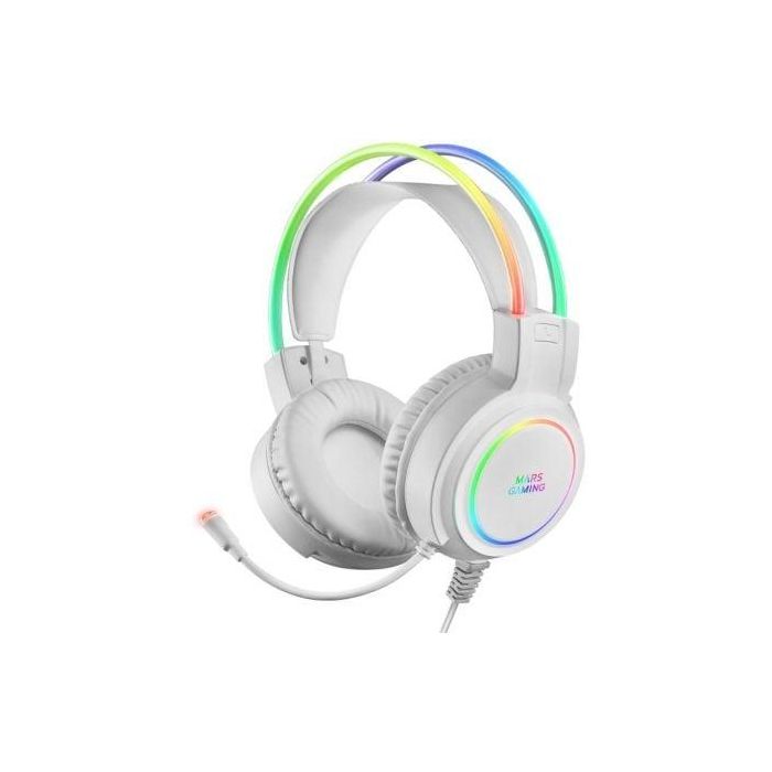 Auriculares Gaming con Micrófono Mars Gaming MHRGB/ Jack 3.5/ Blancos 4 Auriculares Gaming con Micrófono Mars Gaming MHRGB/ Jack 3.5/ Blancos 4