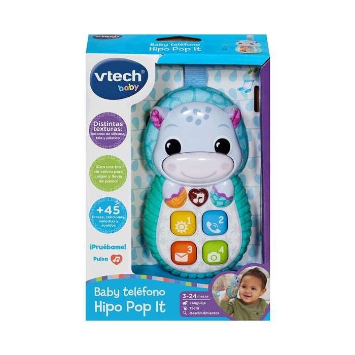 Baby Teléfono Hipo-Pop It Azul 80-566822 V-Tech Baby Teléfono Hipo-Pop It Azul 80-566822 V-Tech
