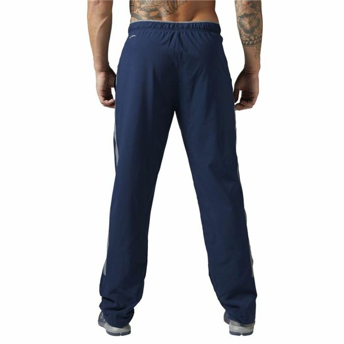 Pantalón Largo Deportivo Reebok Workout Ready Azul oscuro Hombre S 3 Pantalón Largo Deportivo Reebok Workout Ready Azul oscuro Hombre S 3