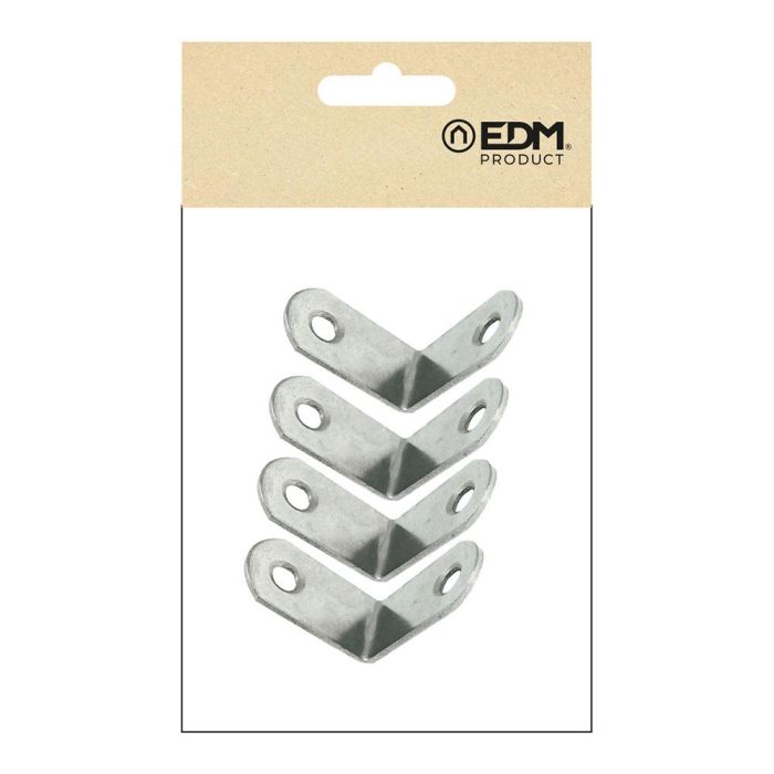 Edm Ángulo refuerzo an24, acero inoxidable, 30x30x16 mm, 4 unidades 2