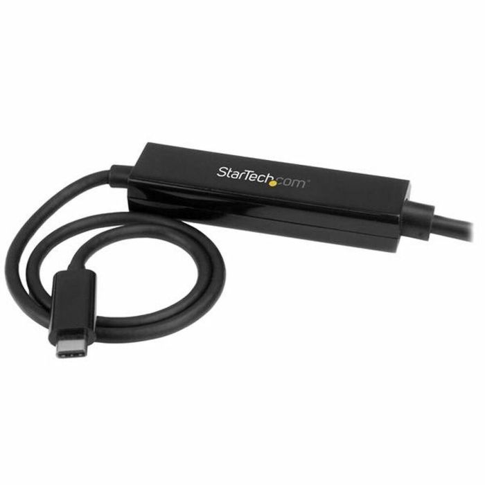 Cable USB C a DVI-D Startech CDP2DVIMM1MB Negro 1 m 2