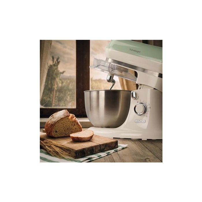 Ariete 1588/04 Robot de Cocina Vintage Verde con Bol de Acero Inoxidable, 10 Velocidades y Función Pulse 1 Ariete 1588/04 Robot de Cocina Vintage Verde con Bol de Acero Inoxidable, 10 Velocidades y Función Pulse 1