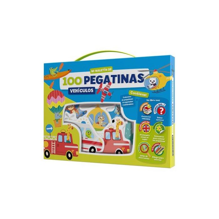 Juego Imagiland Maletin 100 Pegatinas Vehiculos