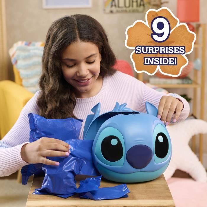 Juguete interactivo - LICENCIA /STITCH - Stitch Surprise Head - 23 cm, 10 accesorios ocultos, decoración de habitación 2 Juguete interactivo - LICENCIA /STITCH - Stitch Surprise Head - 23 cm, 10 accesorios ocultos, decoración de habitación 2