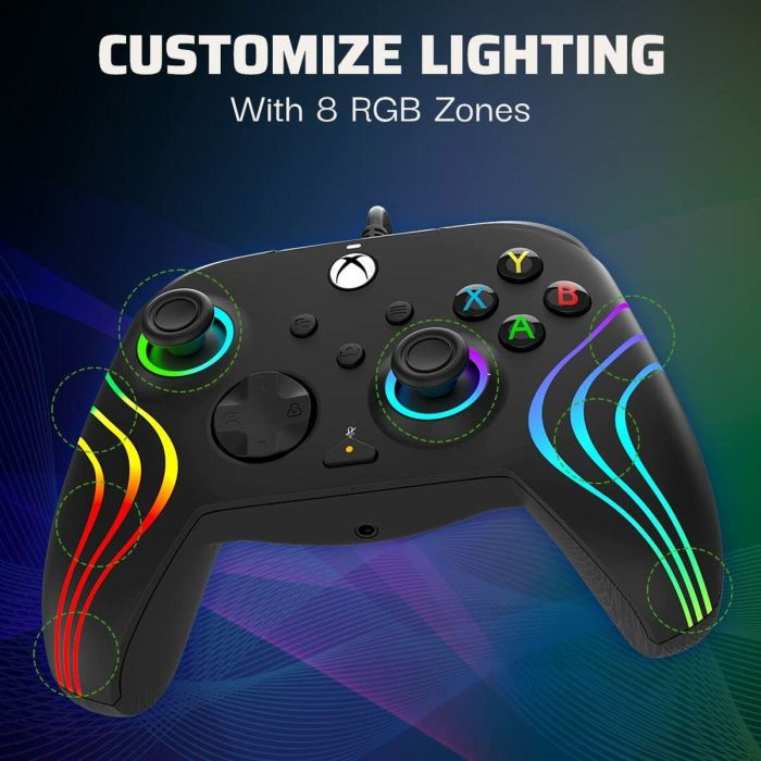 PDP PDP0708056069254 Gamepad Afterglow Wave con Cable Negro Iluminación LED Personalizable 22 PDP PDP0708056069254 Gamepad Afterglow Wave con Cable Negro Iluminación LED Personalizable 22