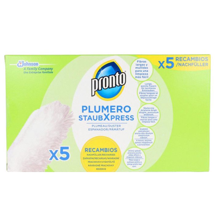 Pronto Plumero Atrapapolvo 5 Recambios para Limpieza del Hogar Pronto Plumero Atrapapolvo 5 Recambios para Limpieza del Hogar