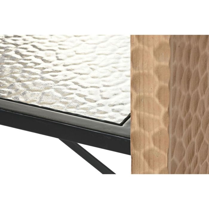 Estantería Home ESPRIT Metal Cristal Madera de abeto 120 x 31 x 158 cm 3