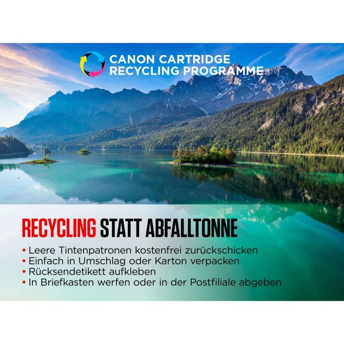 CANON Cartuchos PG580XL PGBK pigment negro 18,5ml (PGI-580XL) envase carton 5