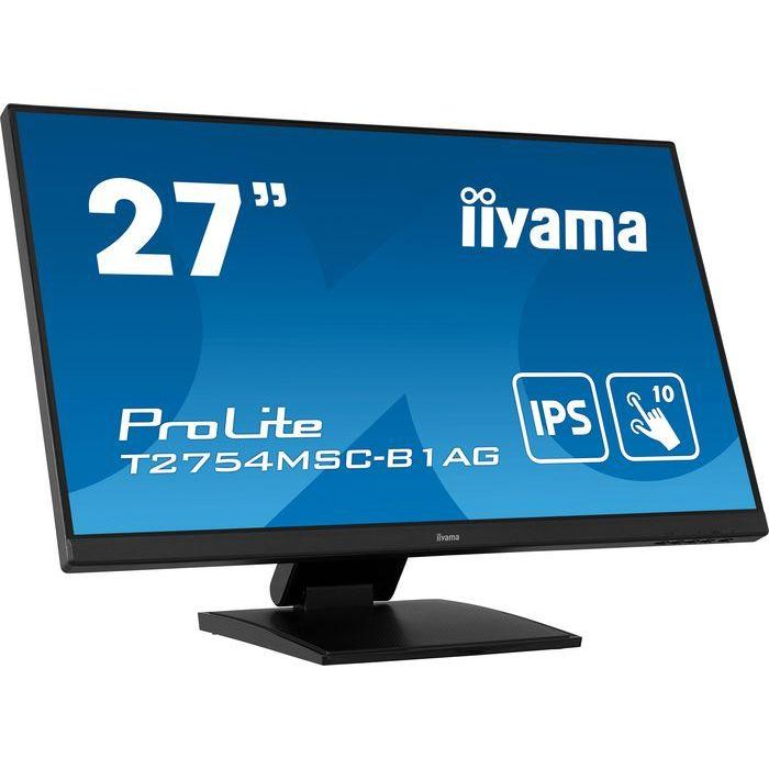 Iiyama Monitor Táctil 27" Full HD IPS T2754MSC-B1AG, Pantalla Táctil Capacitiva, 1920x1080, Altavoces, HDMI, VGA, USB 3.0, Ajuste de Altura 4 Iiyama Monitor Táctil 27" Full HD IPS T2754MSC-B1AG, Pantalla Táctil Capacitiva, 1920x1080, Altavoces, HDMI, VGA, USB 3.0, Ajuste de Altura 4