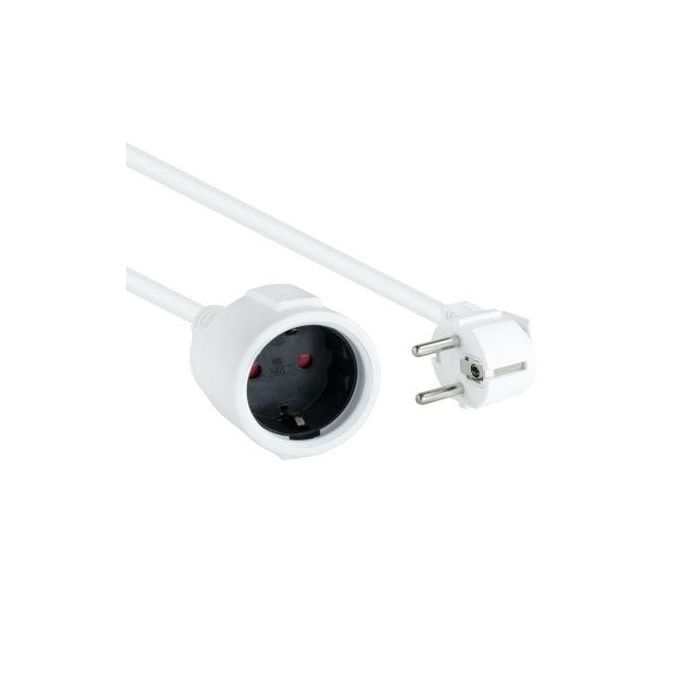 Cable Alargador de Corriente Nanocable 10.22.0605-W/ Schuko Hembra - Schuko Macho/ 5m/ Blanco Cable Alargador de Corriente Nanocable 10.22.0605-W/ Schuko Hembra - Schuko Macho/ 5m/ Blanco