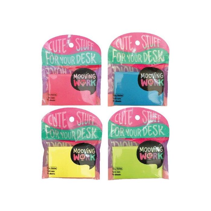 Notas Adhesivas Mooving 100H 50X75 4 Colores Surtidos
