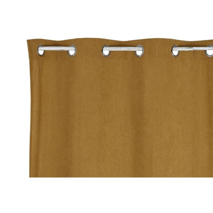 DKD Home Decor Cortina Boho Mostaza de Poliéster con Textura de Pana Gruesa 140 cm Ancho x 260 cm Alto Colección Panna23 2 DKD Home Decor Cortina Boho Mostaza de Poliéster con Textura de Pana Gruesa 140 cm Ancho x 260 cm Alto Colección Panna23 2