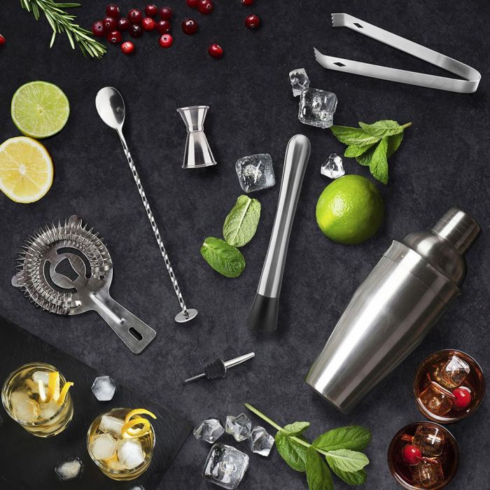 Cook Concept Juego de 8 Piezas Coctelería Acero Inoxidable para Bebidas y Cócteles 4 Cook Concept Juego de 8 Piezas Coctelería Acero Inoxidable para Bebidas y Cócteles 4