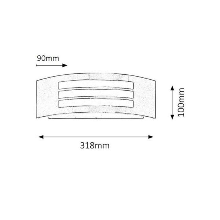 Aplique Exterior RABALUX "Roma" 1xE27 IP44 [RAB-8409] 4