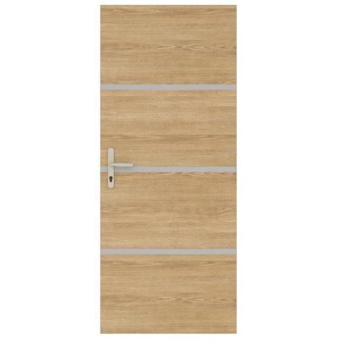 Kit Renovación de Puertas - NORDLINGER PRO - 4 Hojas 85 x 50 cm y 3 Perfiles 85 x 2 cm - Roble Natural