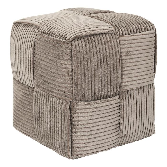 Home Deco Factory Puf Trenzado Scott Taupe Colección Cocooning 0 Home Deco Factory Puf Trenzado Scott Taupe Colección Cocooning 0