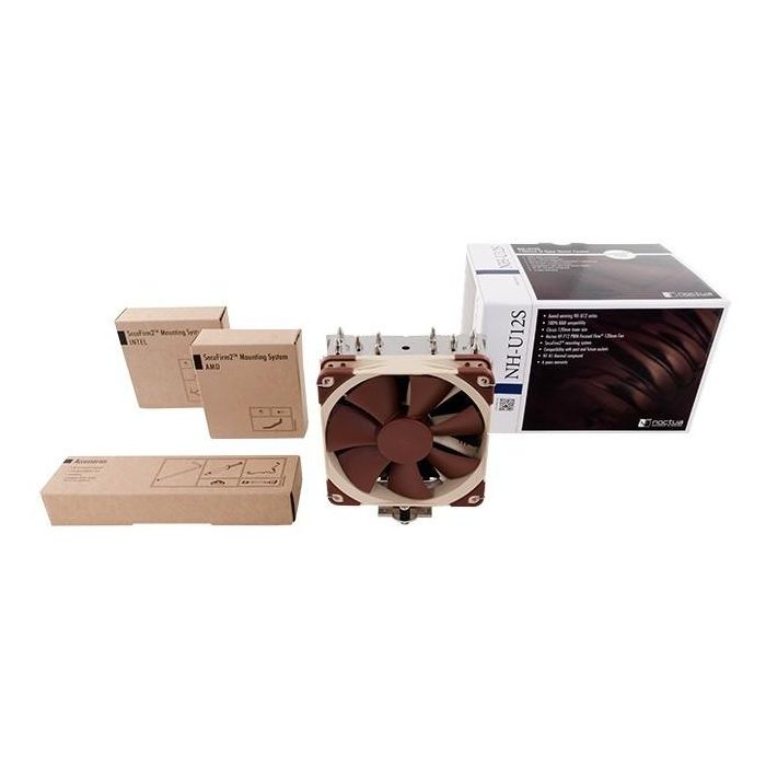 NOCTUA NH-U12S Enfriador para Procesador 12 cm, 1500 RPM, 93,4 m³/h - Marrón/Acero inoxidable 3 NOCTUA NH-U12S Enfriador para Procesador 12 cm, 1500 RPM, 93,4 m³/h - Marrón/Acero inoxidable 3