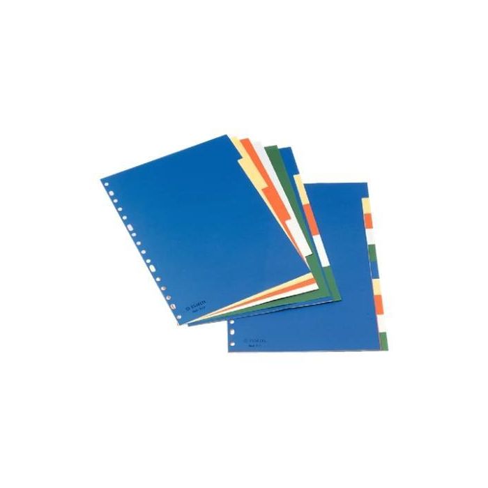 Esselte Separadores 5 Posiciones A4 Pp Colores Con Carátula Índice Cartón Blanco - Negro Esselte Separadores 5 Posiciones A4 Pp Colores Con Carátula Índice Cartón Blanco - Negro