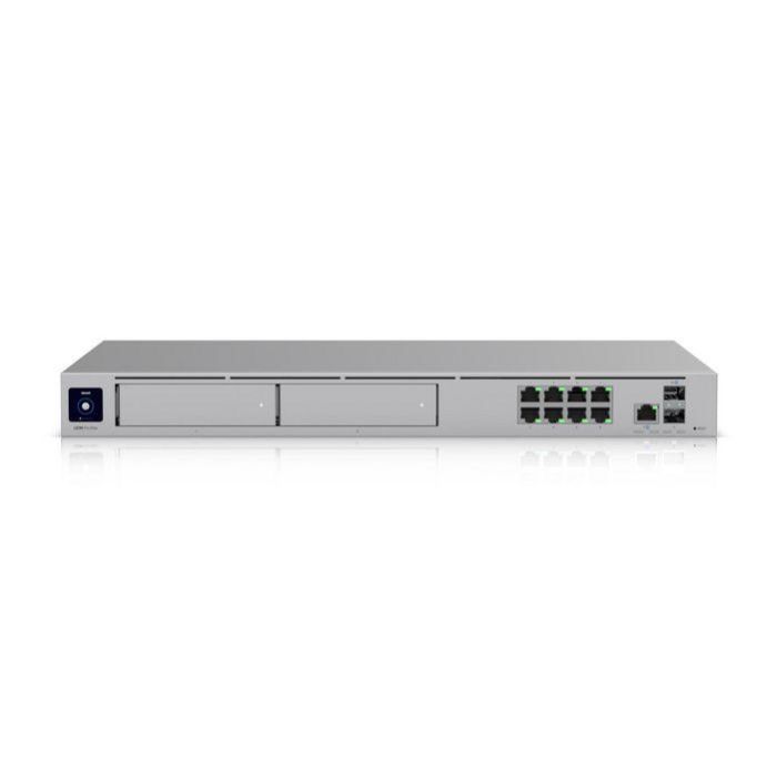 Ubiquiti 10 Gbps SFP+ LAN / WAN, 8x GbE RJ45 LAN, 2.5 GbE RJ45 WAN, 2x 3.5" NVR HDD bays, 128 GB SSD, 1.3" screen, Aluminium CNC, SGCC steel, UK Ubiquiti 10 Gbps SFP+ LAN / WAN, 8x GbE RJ45 LAN, 2.5 GbE RJ45 WAN, 2x 3.5" NVR HDD bays, 128 GB SSD, 1.3" screen, Aluminium CNC, SGCC steel, UK
