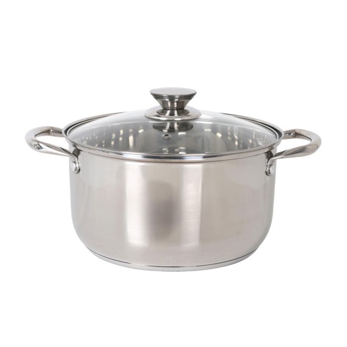 Cacerola Inde New Neron 28 cm (10L) acero inoxidable con tapa (4 Unidades) 4 Cacerola Inde New Neron 28 cm (10L) acero inoxidable con tapa (4 Unidades) 4