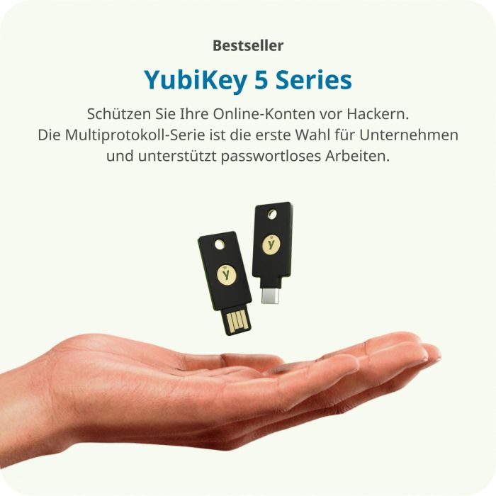 YUBICO YubiKey 5 NFC Llave de Seguridad Hardware para Autenticación de Doble Factor 8