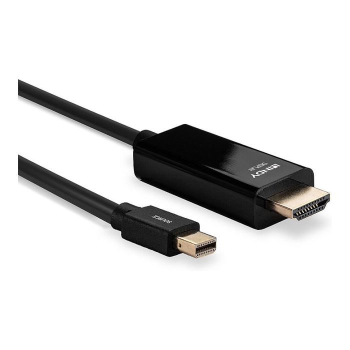 Lindy Cable Mini DisplayPort a HDMI 3m, 10.2G, Soporta 4K UHD 3840x2160@30Hz Lindy Cable Mini DisplayPort a HDMI 3m, 10.2G, Soporta 4K UHD 3840x2160@30Hz