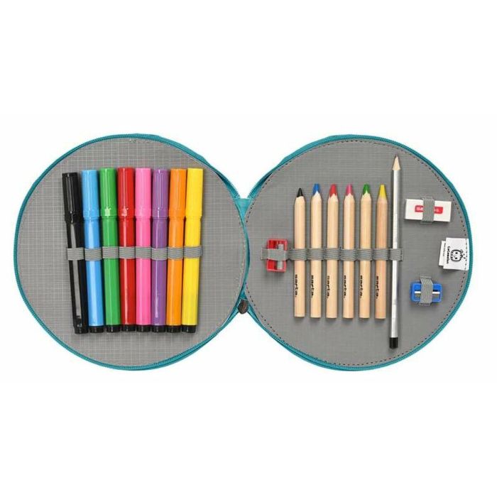 Plumier redondo 18 pcs. facil limpieza cocomelon "back to class" 21x3,5x 2 Plumier redondo 18 pcs. facil limpieza cocomelon "back to class" 21x3,5x 2