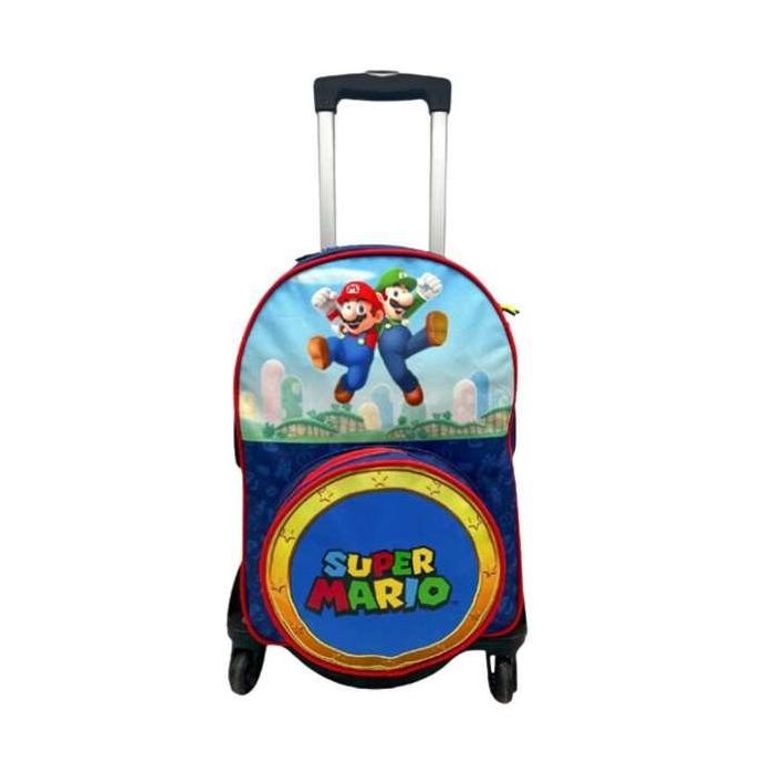 Toybags T963 Mochila Primaria Super Mario Doble Compartimento Adaptable con Carro, Protección Lateral y Stoper Frontal Anti Caída Negra para 7+ años Toybags T963 Mochila Primaria Super Mario Doble Compartimento Adaptable con Carro, Protección Lateral y Stoper Frontal Anti Caída Negra para 7+ años